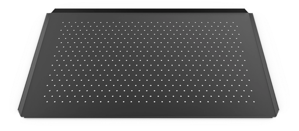 [TG890] BANDEJA FORO.BLACK ANTIADHERENTE MICROPERFADA